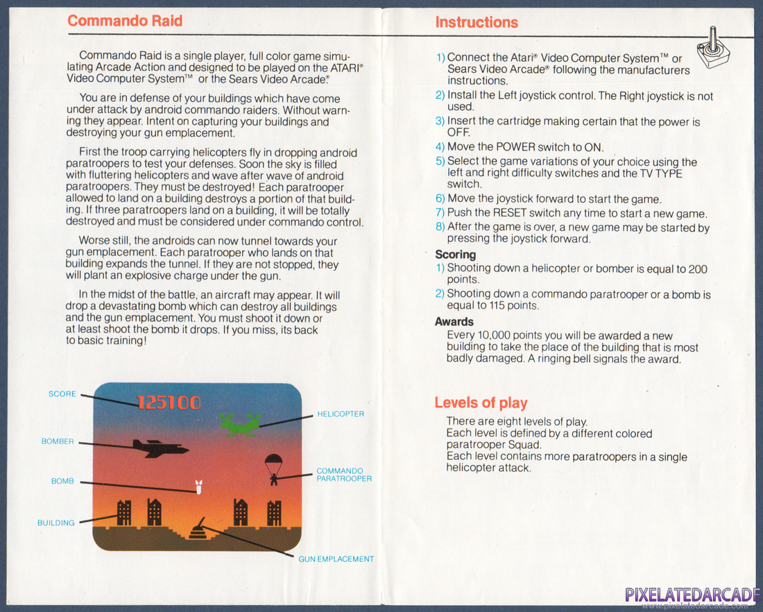 Commando Raid: Instruction Manual - Page 2