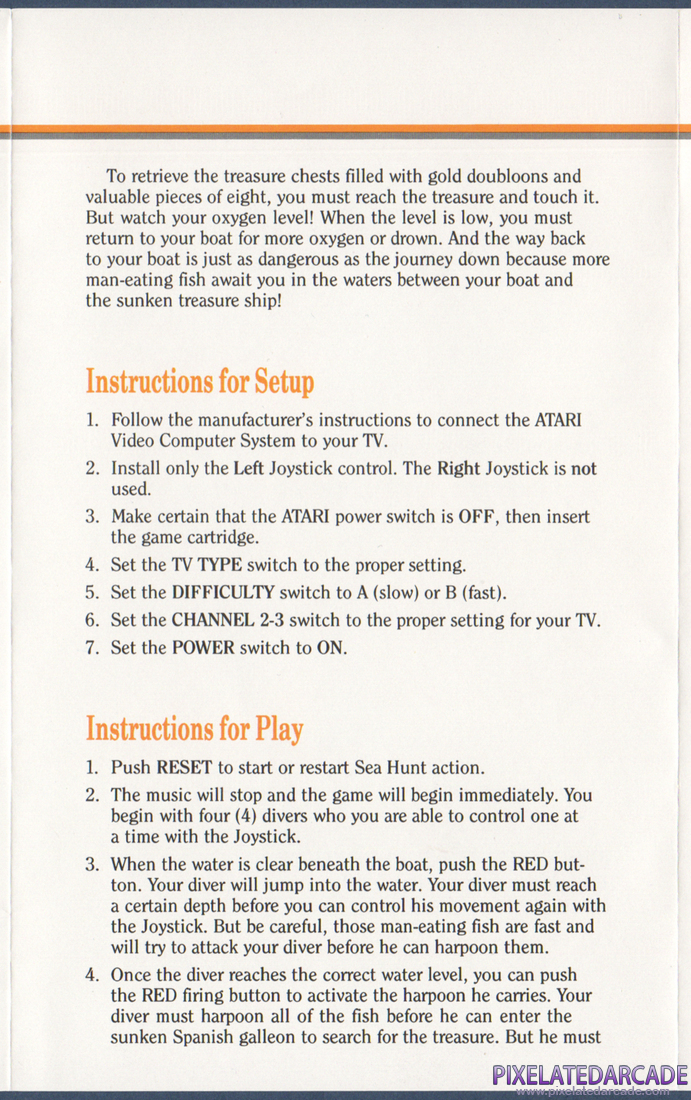 Scuba Diver: Instruction Manual - Page 3