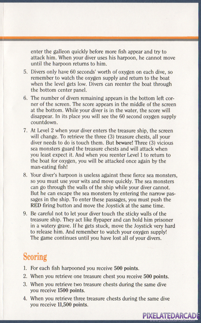 Scuba Diver: Instruction Manual - Page 4