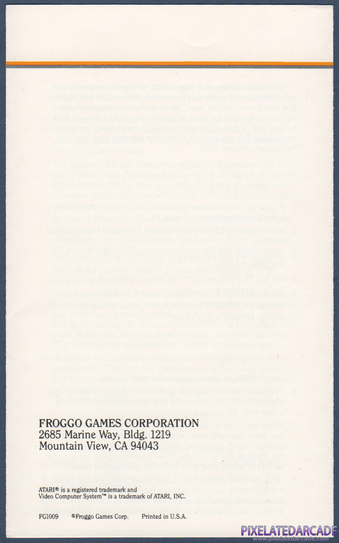 Scuba Diver: Instruction Manual - Page 6