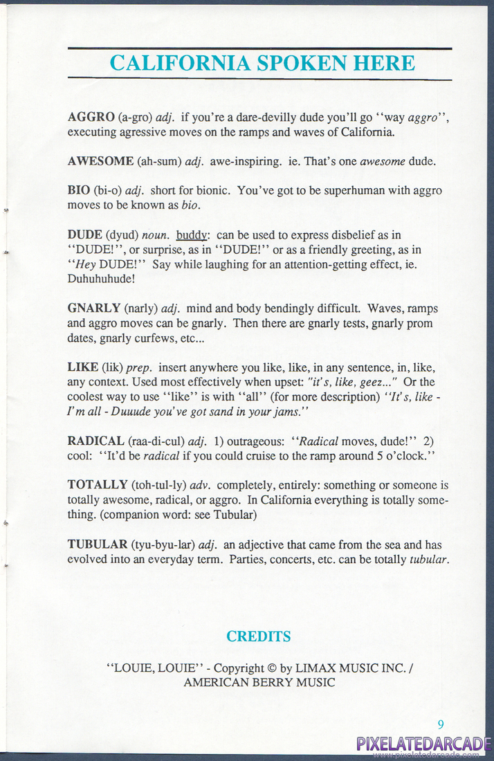 California Games: Instruction Manual - Page 9