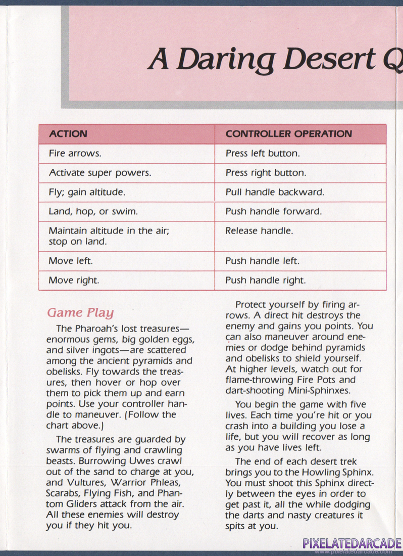 Desert Falcon: Instruction Manual - Page 3