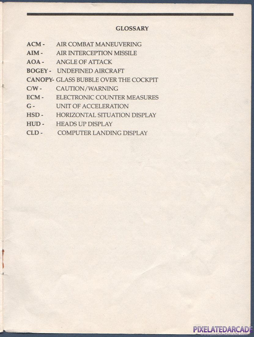 Tomcat: The F-14 Fighter Simulator: Instruction Manual - Page 11