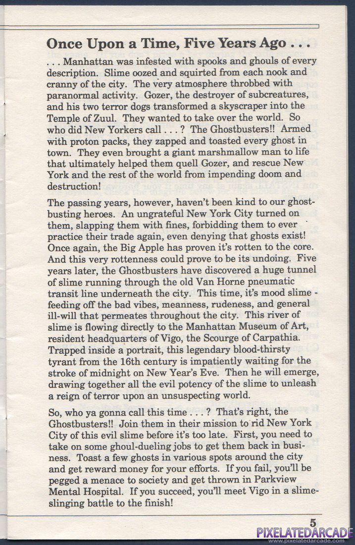 Ghostbusters II: Instruction Manual - Page 5