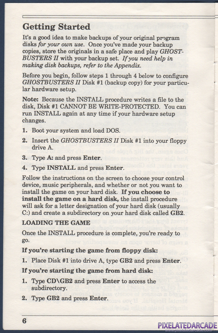 Ghostbusters II: Instruction Manual - Page 6