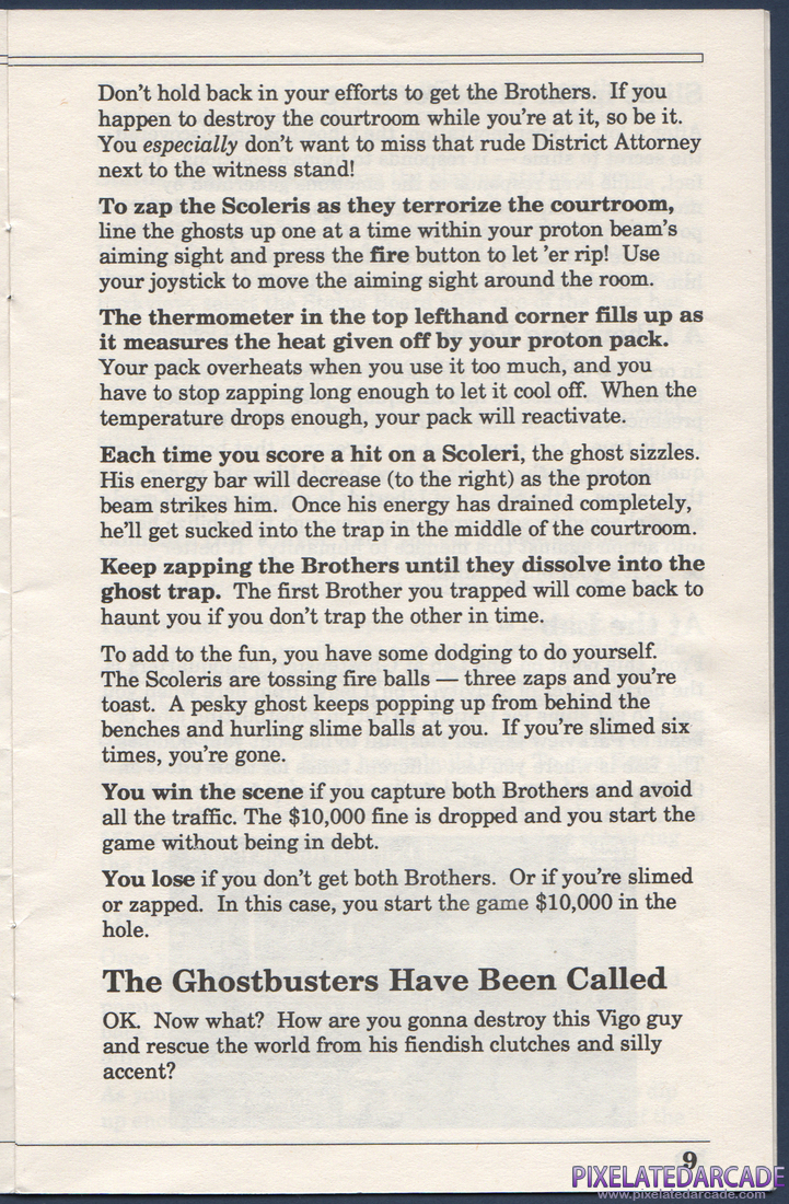 Ghostbusters II: Instruction Manual - Page 9