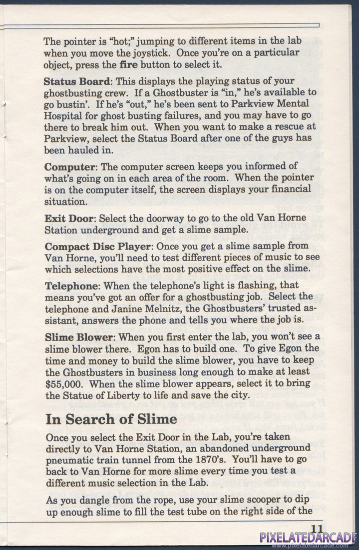 Ghostbusters II: Instruction Manual - Page 11