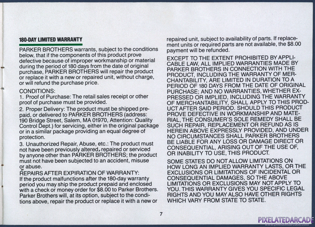 Tutankham: Instruction Manual - Page 7