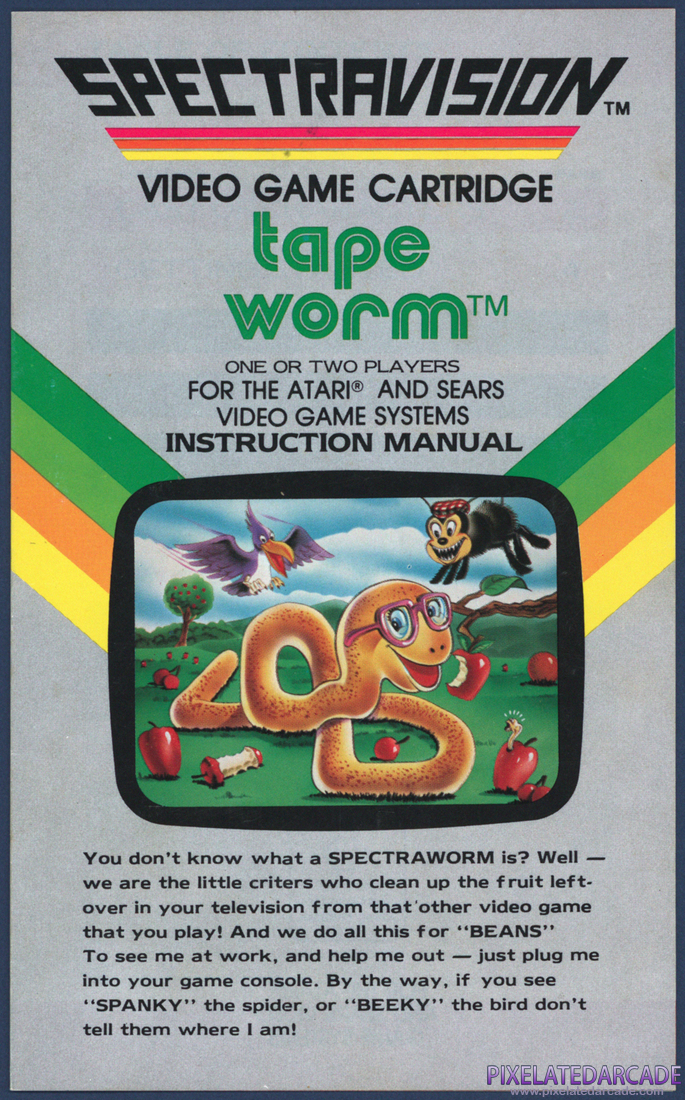 Tape Worm: Instruction Manual - Page 1