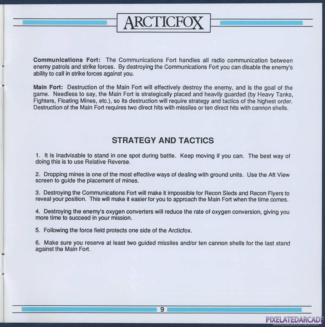 Arcticfox: Instruction Manual - Page 9