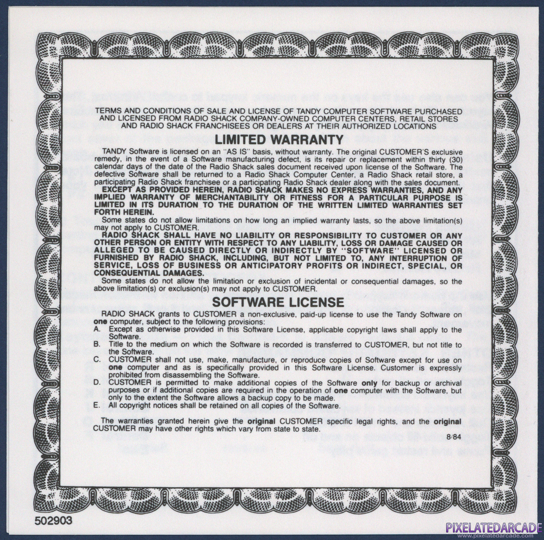 Arcticfox: IBM / Tandy Command Summary - Page 4