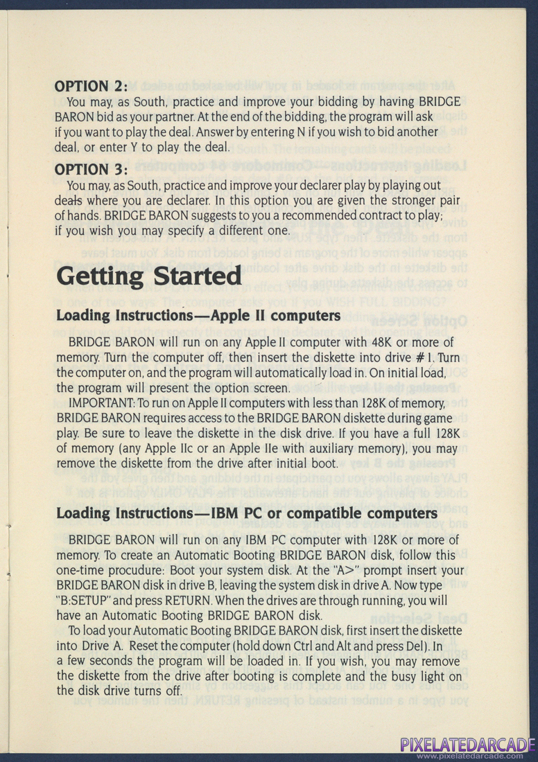 Tom Throop's Bridge Baron: Instruction Manual - Page 5