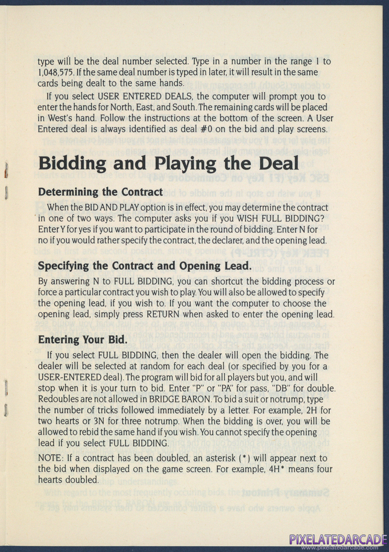 Tom Throop's Bridge Baron: Instruction Manual - Page 7
