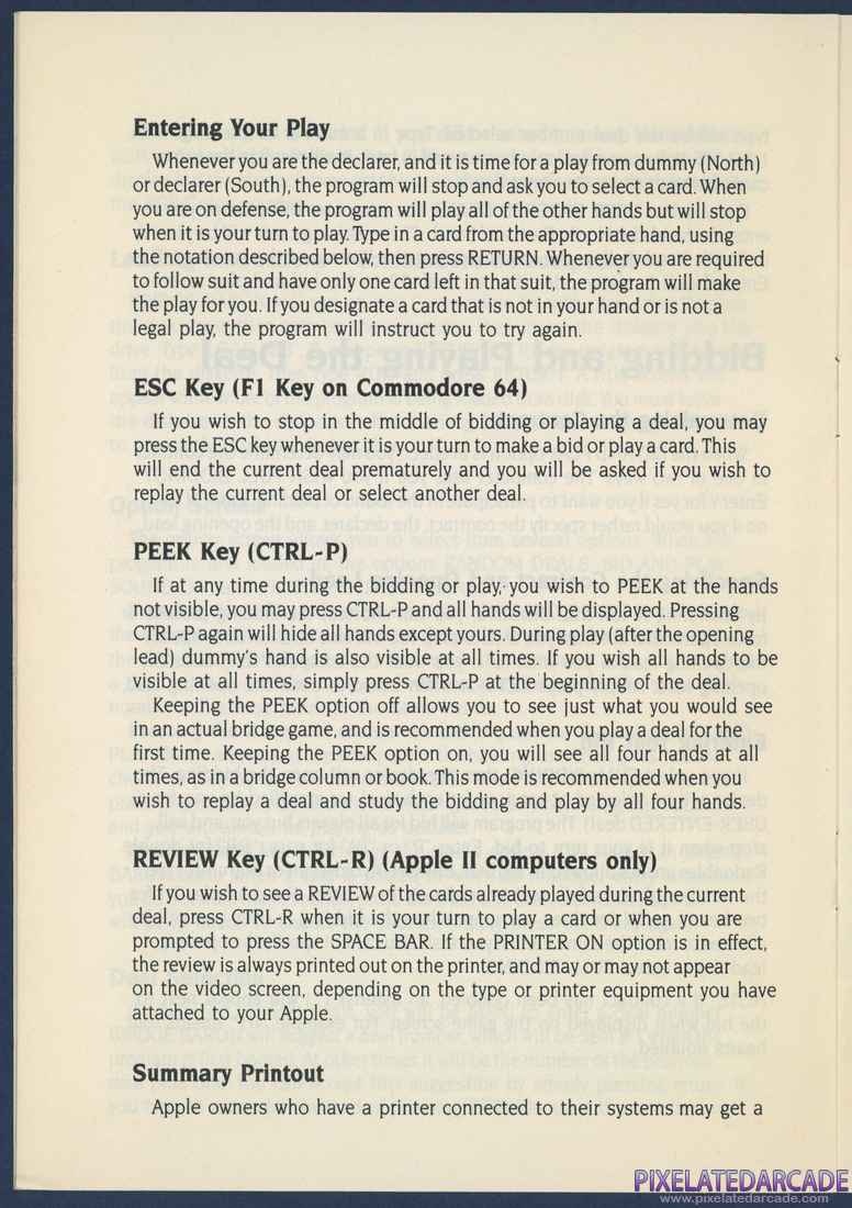 Tom Throop's Bridge Baron: Instruction Manual - Page 8