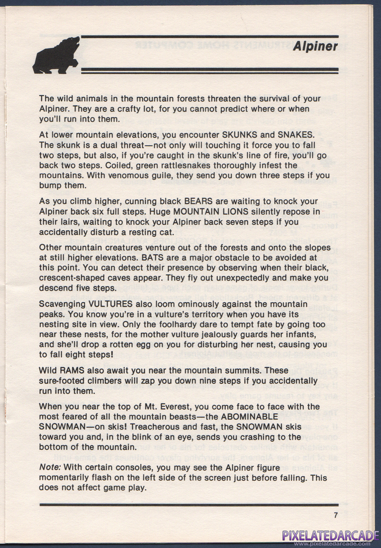 Alpiner: Instruction Manual - Page 9