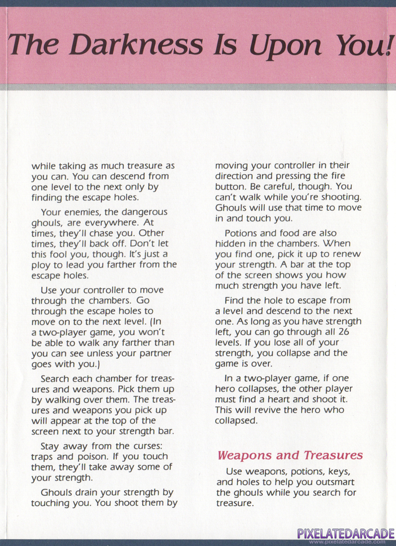Dark Chambers: Instruction Manual - Page 3