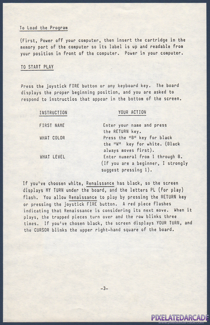 Renaissance: Instruction Manual - Page 3