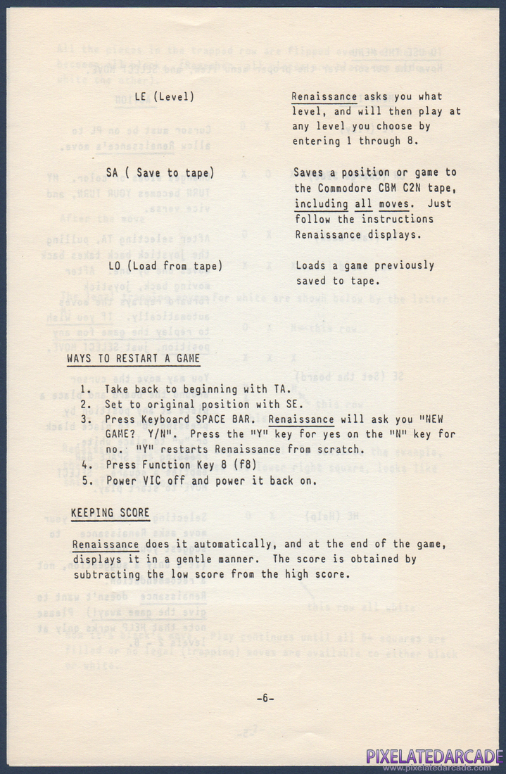 Renaissance: Instruction Manual - Page 6