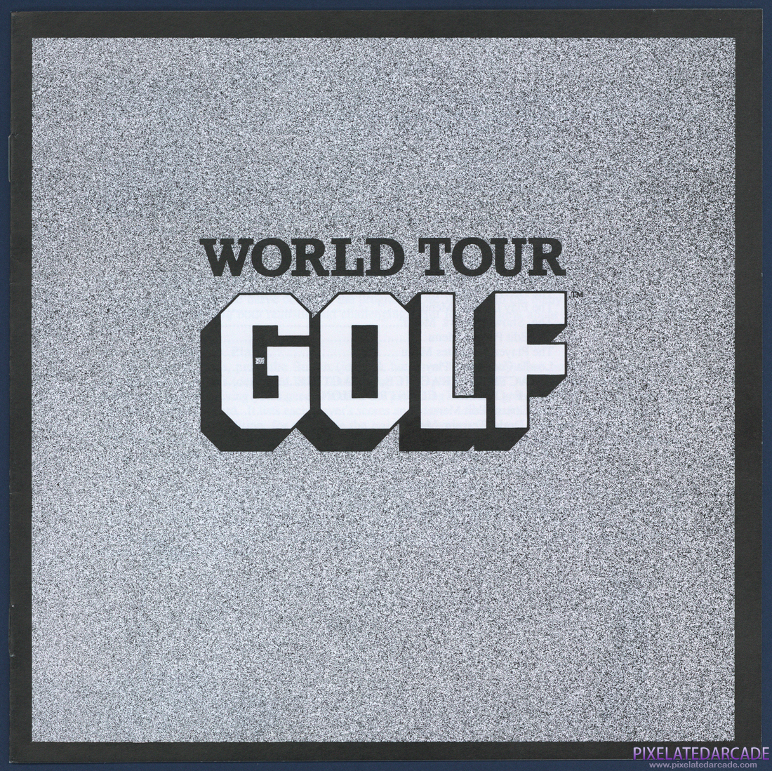 World Tour Golf: Instruction Manual - Front Cover