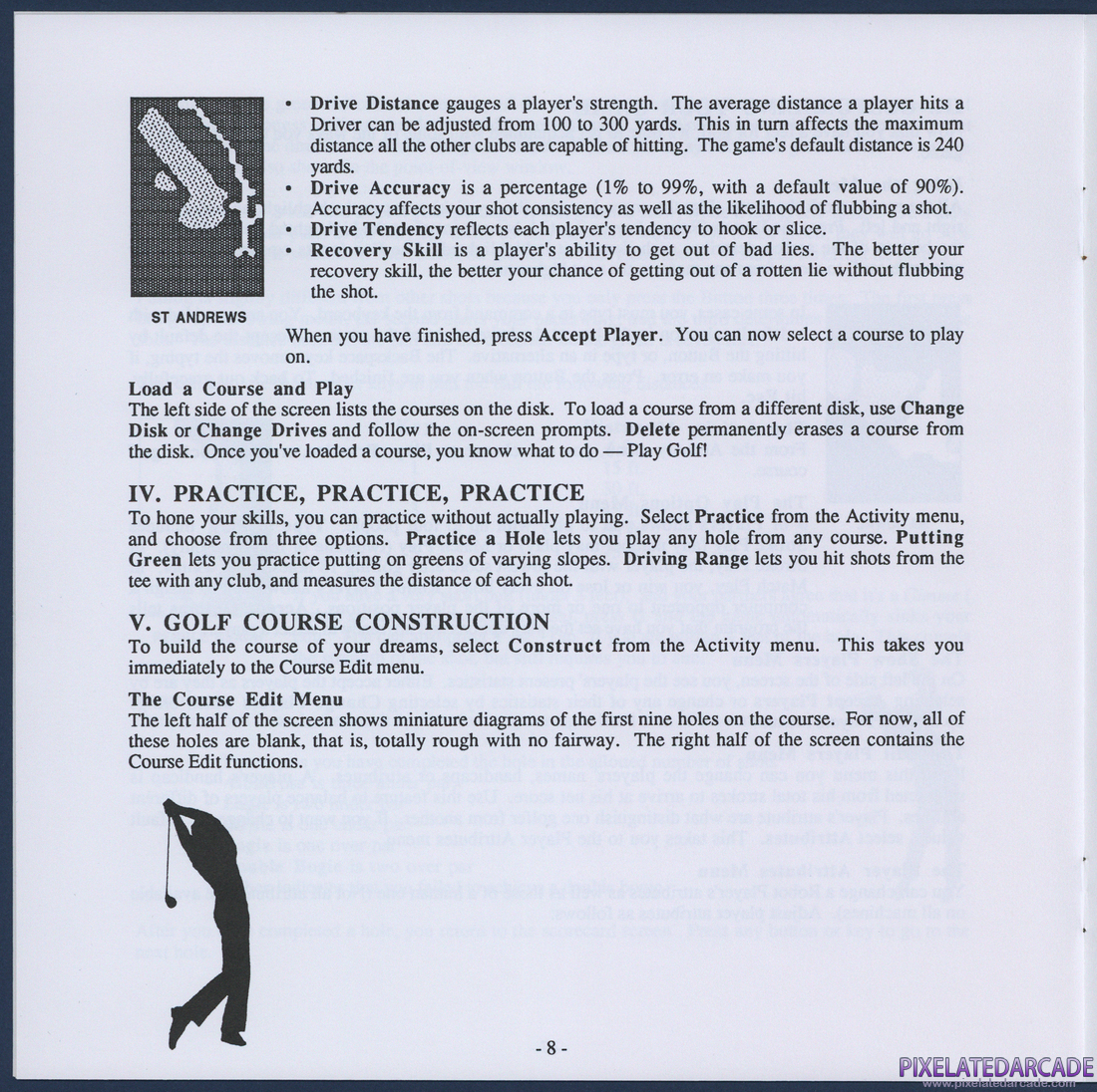 World Tour Golf: Instruction Manual - Page 8