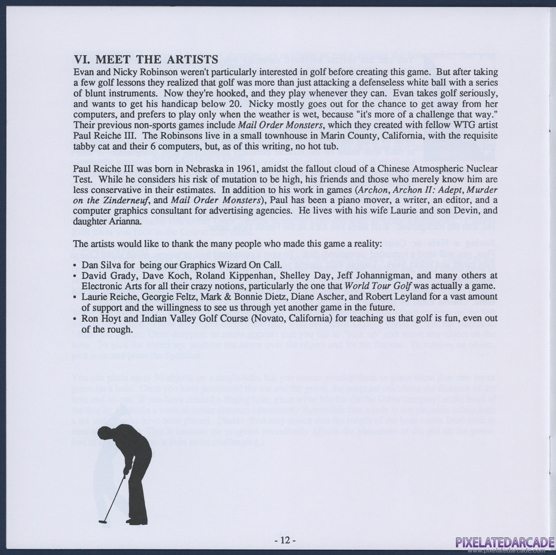 World Tour Golf: Instruction Manual - Page 12