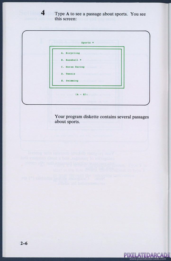 Missing Letters: Instruction Manual - Page 2-6