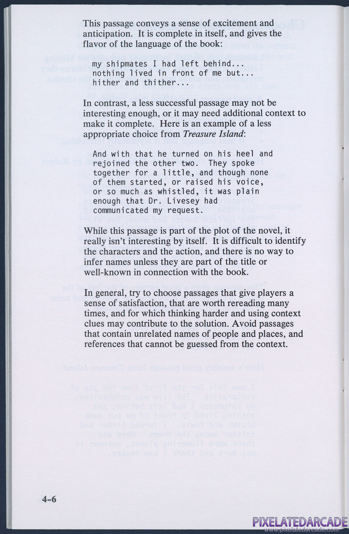 Missing Letters: Instruction Manual - Page 4-6