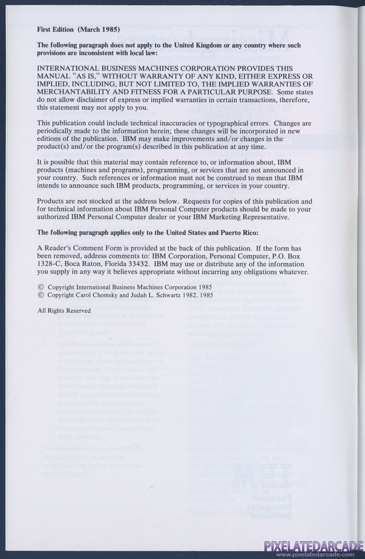 Missing Letters: Instruction Manual - Page ii