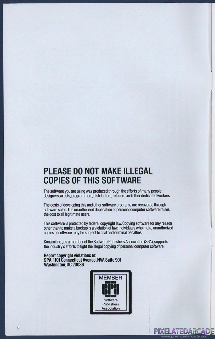 Super Contra: Instruction Manual - Page 2