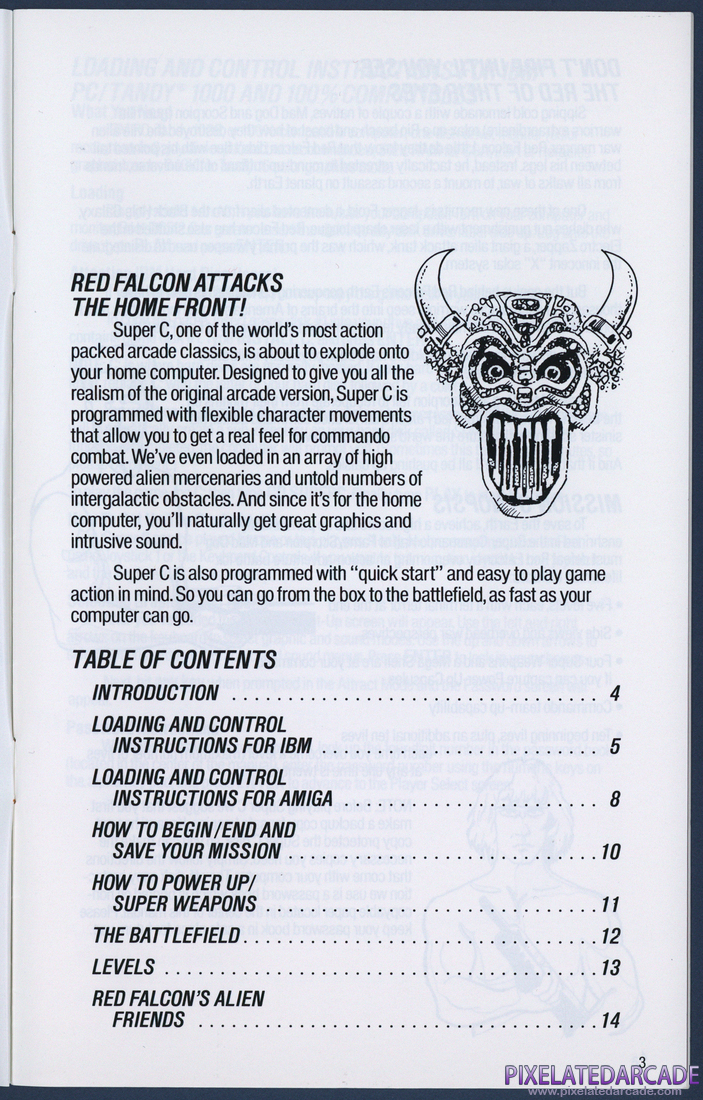 Super Contra: Instruction Manual - Page 3