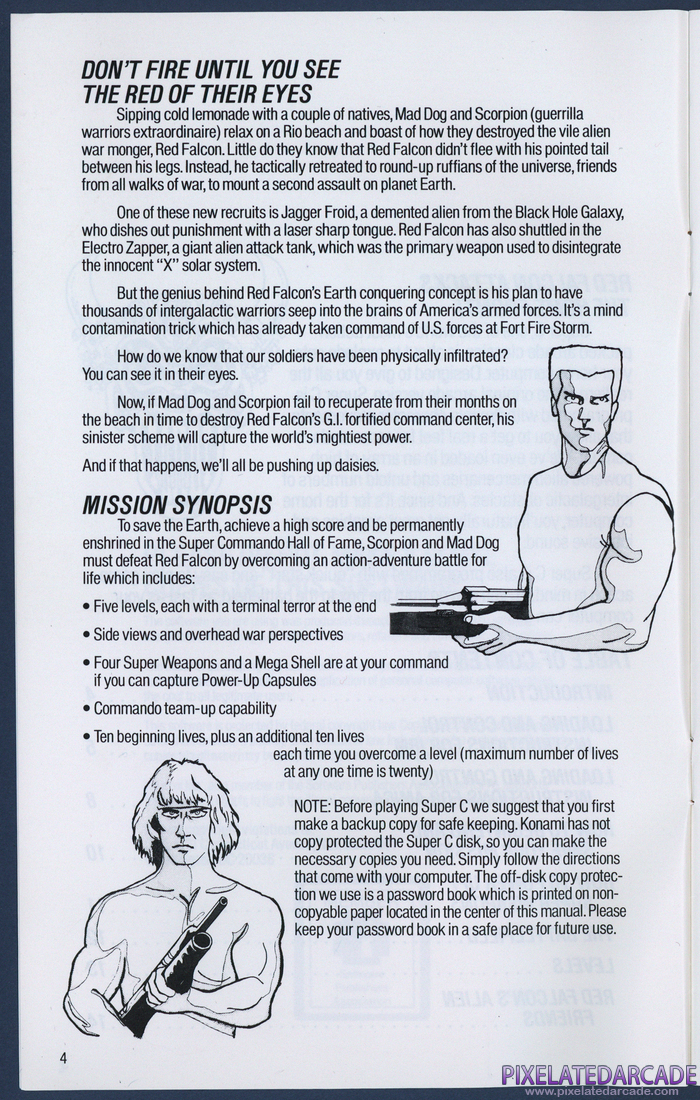 Super Contra: Instruction Manual - Page 4