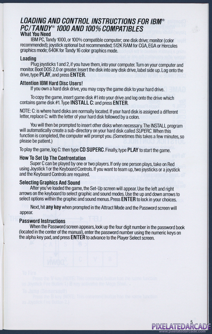 Super Contra: Instruction Manual - Page 5