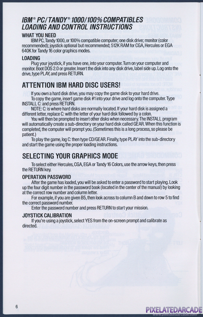 Metal Gear: Instruction Manual - Page 6
