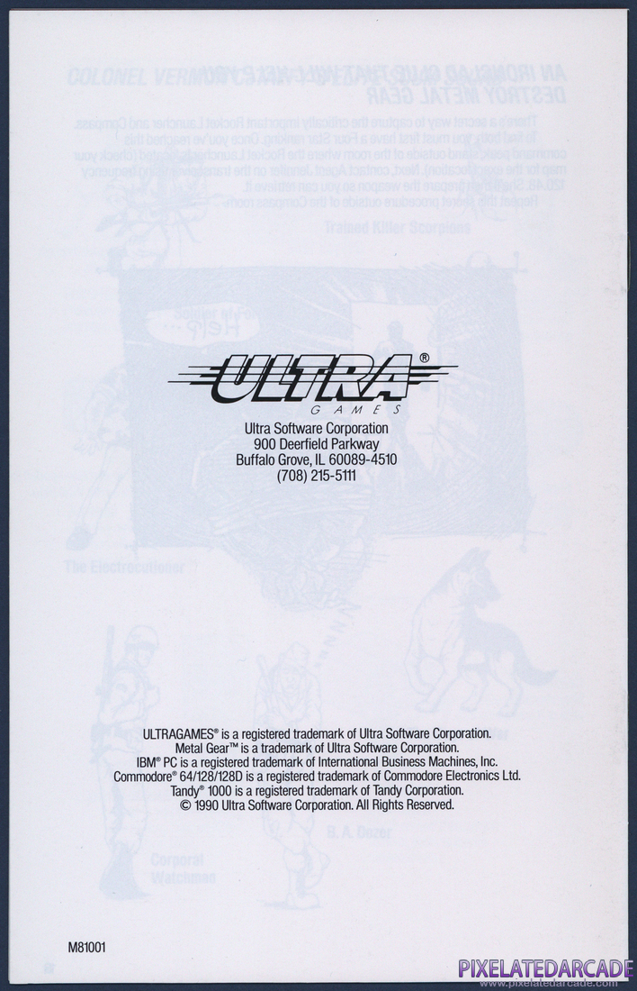 Metal Gear: Instruction Manual - Page 16