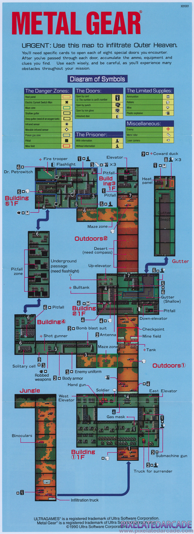 Metal Gear: Metal Gear Map - Front