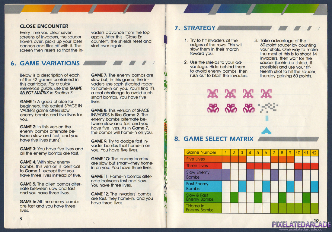 Space Invaders: Instruction Manual - Page 7