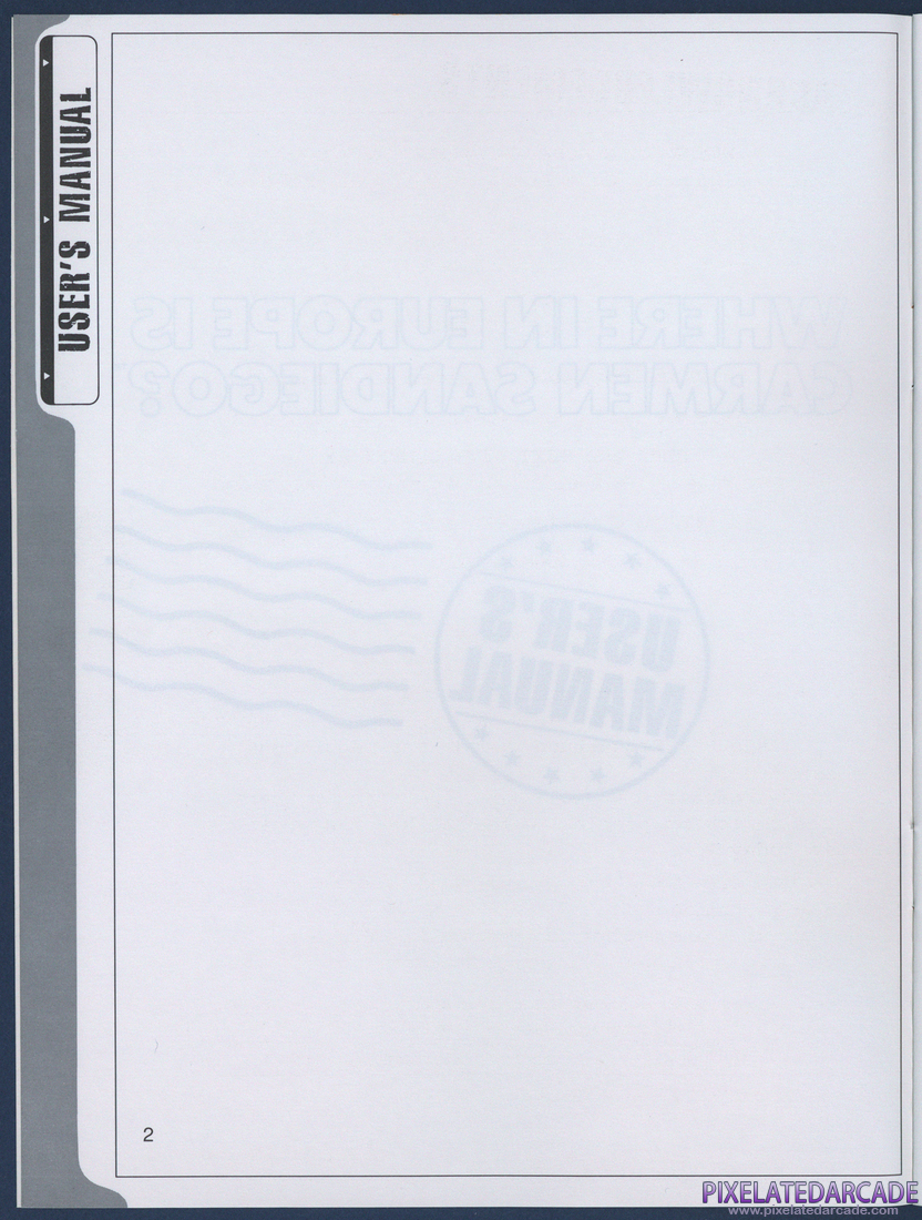 Where in Europe is Carmen Sandiego?: Instruction Manual - Page 2