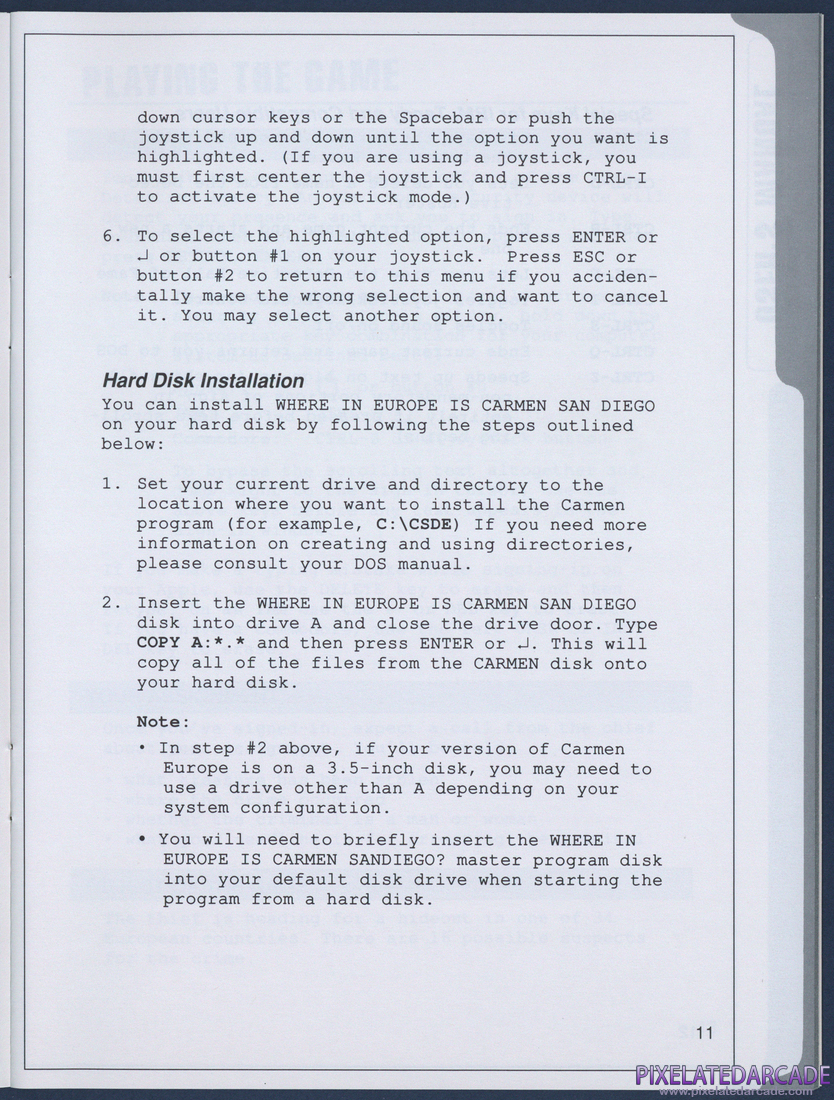 Where in Europe is Carmen Sandiego?: Instruction Manual - Page 11