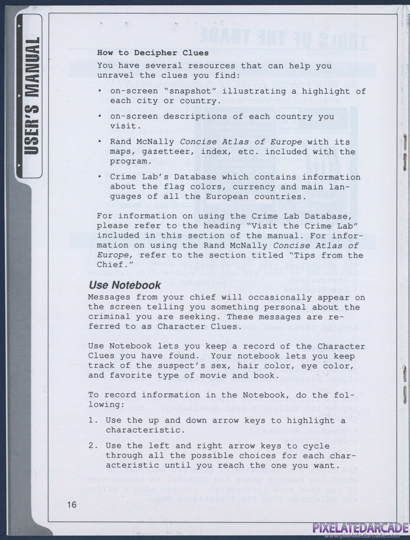 Where in Europe is Carmen Sandiego?: Instruction Manual - Page 16