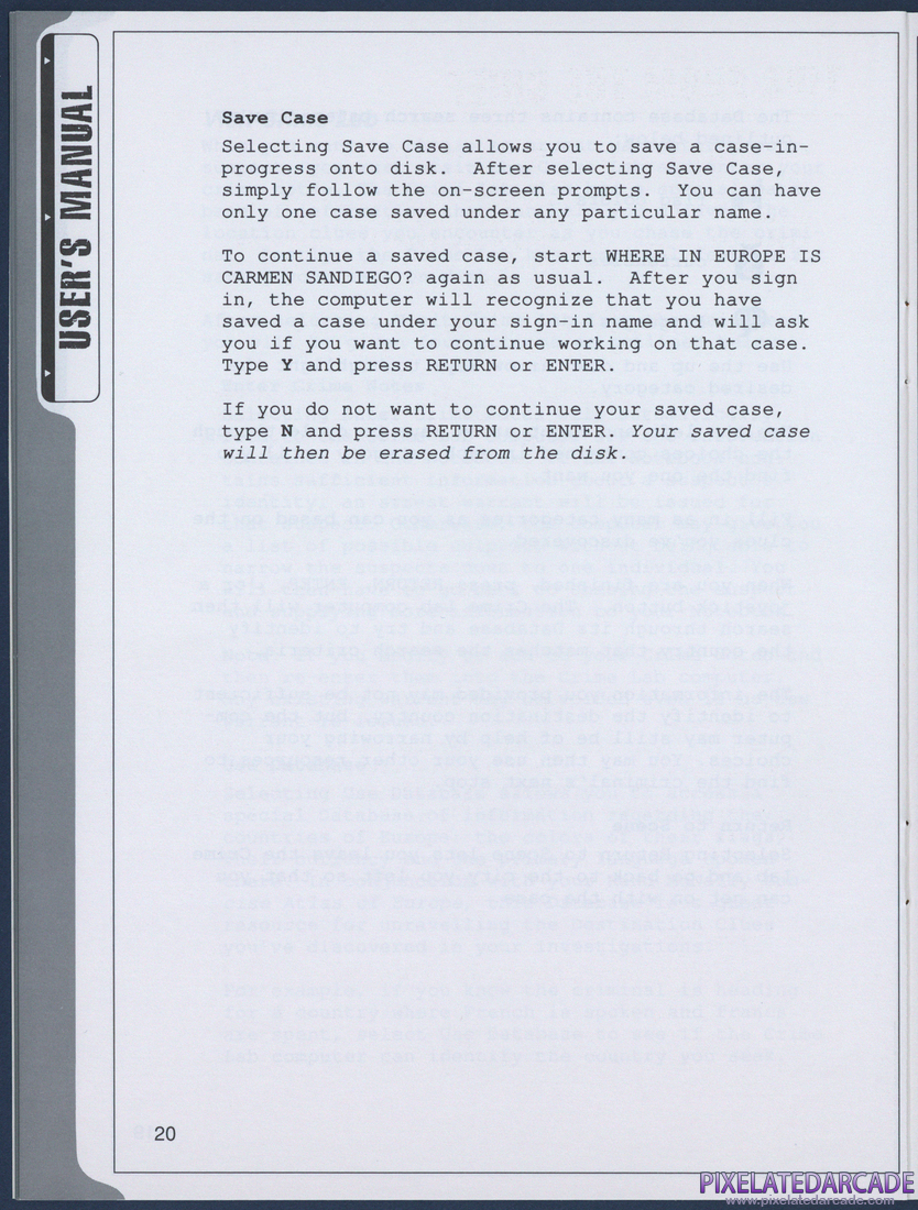 Where in Europe is Carmen Sandiego?: Instruction Manual - Page 20