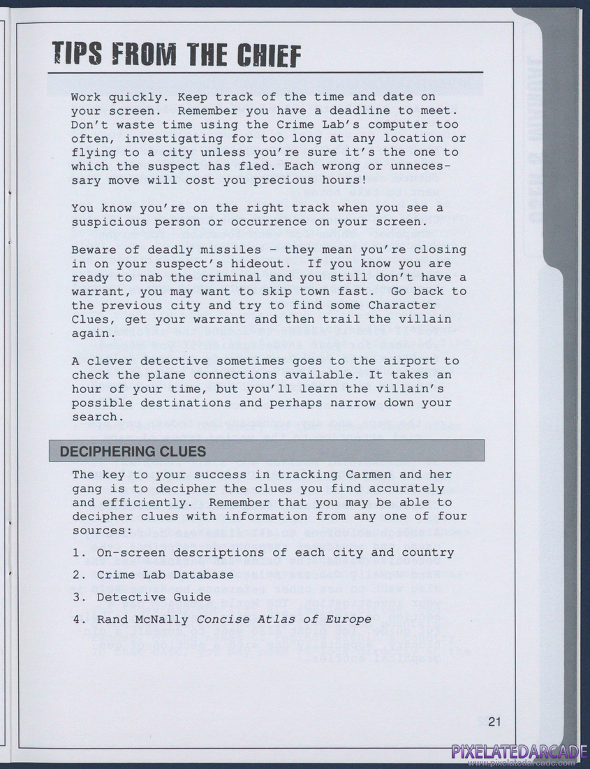 Where in Europe is Carmen Sandiego?: Instruction Manual - Page 21