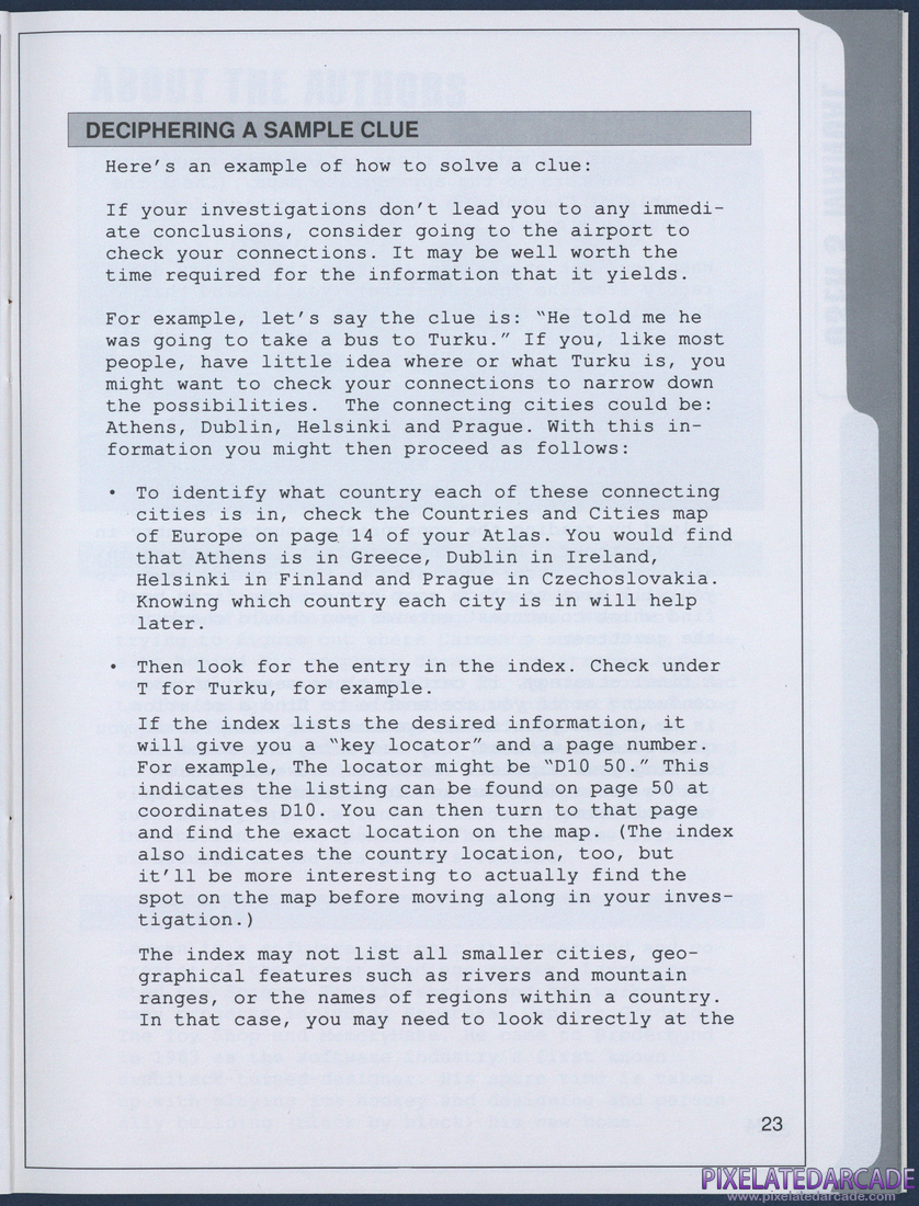 Where in Europe is Carmen Sandiego?: Instruction Manual - Page 23