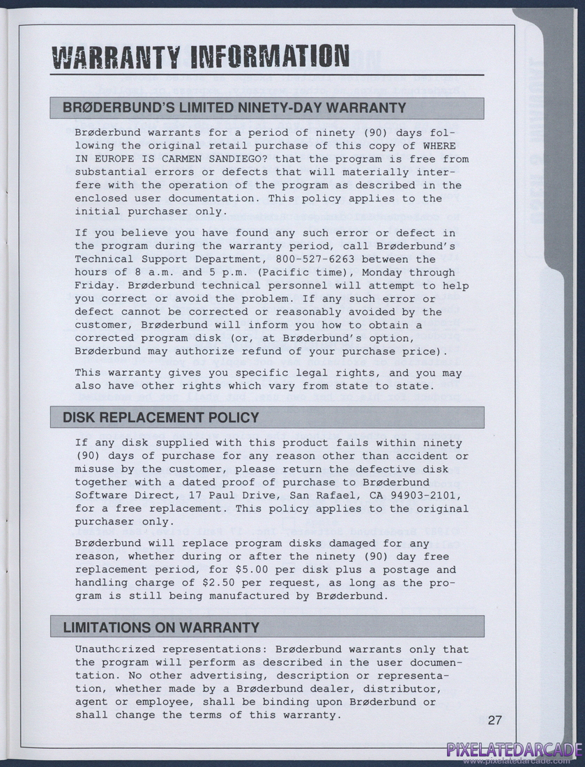 Where in Europe is Carmen Sandiego?: Instruction Manual - Page 27