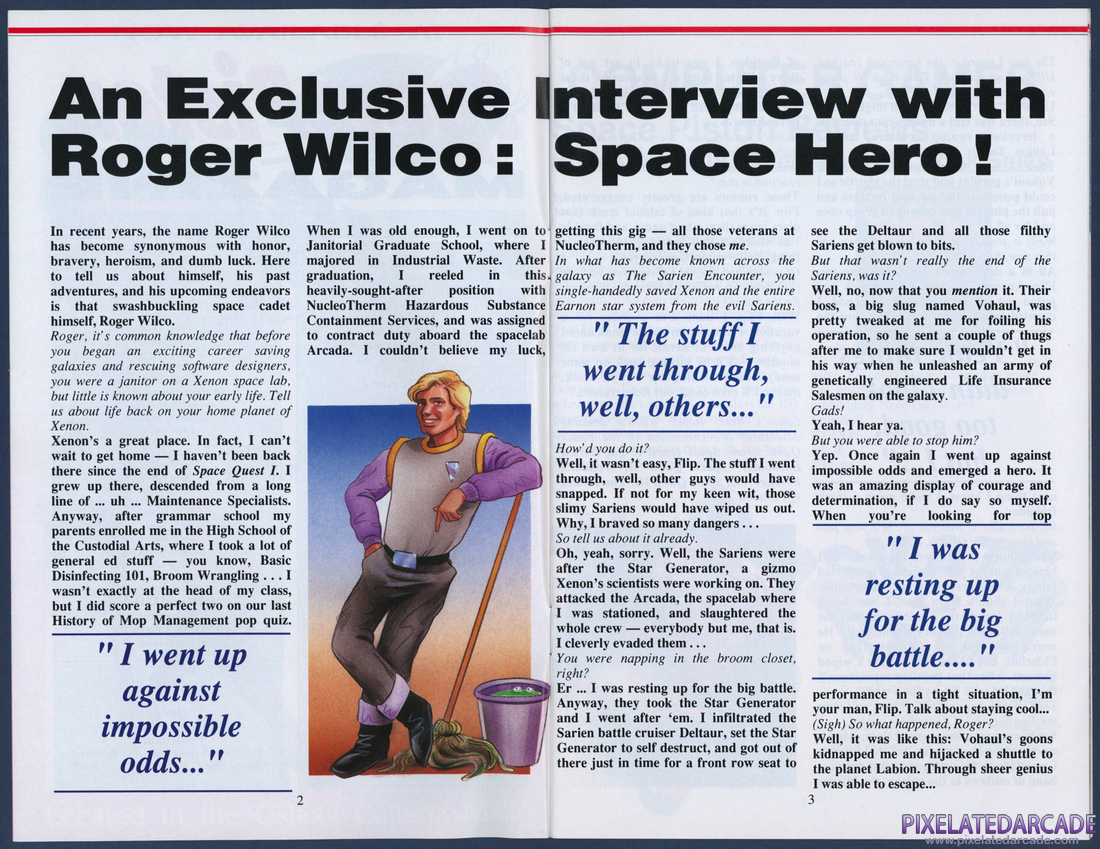 Space Quest IV: Roger Wilco and the Time Rippers: Space Piston Magazine - Page 3