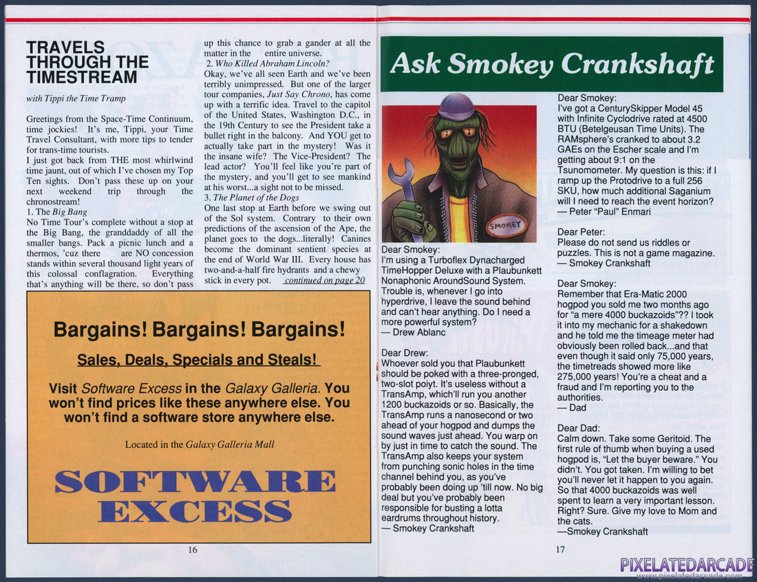 Space Quest IV: Roger Wilco and the Time Rippers: Space Piston Magazine - Page 10
