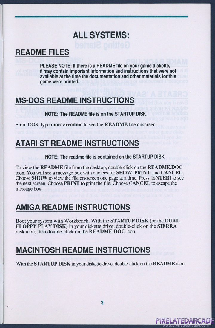 Space Quest IV: Roger Wilco and the Time Rippers: Sierra Game Manual - Page 3