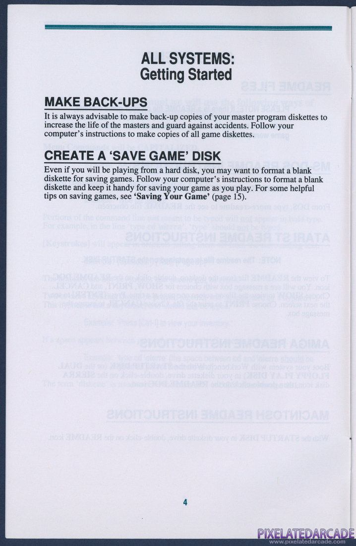 Space Quest IV: Roger Wilco and the Time Rippers: Sierra Game Manual - Page 4
