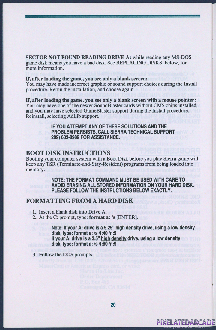 Space Quest IV: Roger Wilco and the Time Rippers: Sierra Game Manual - Page 20