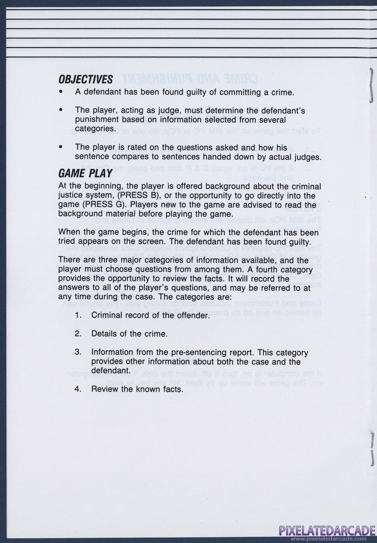Crime and Punishment: Instruction Manual - Page 4