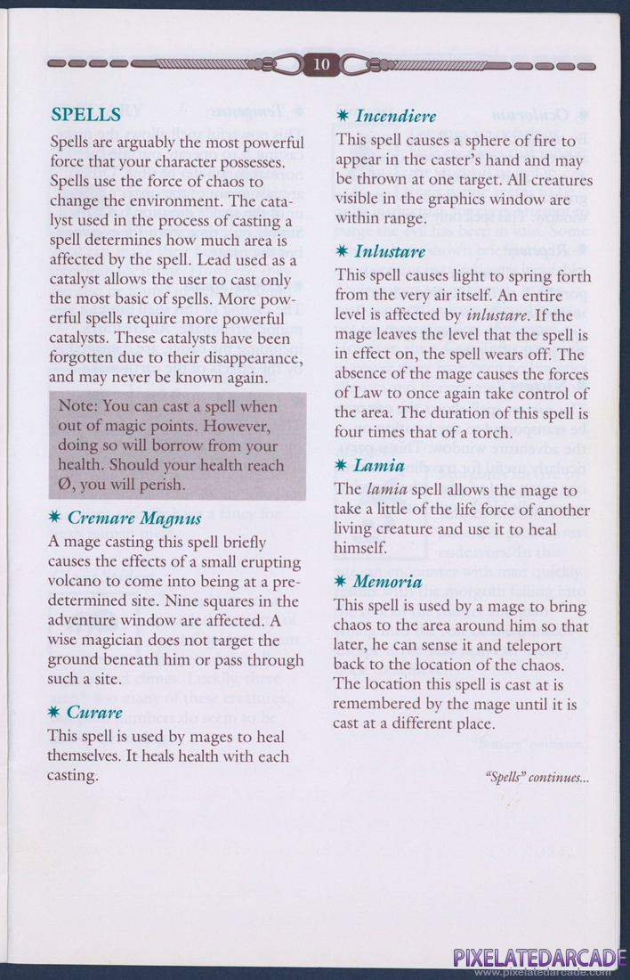 Prophecy of the Shadow: Instruction Manual - Page 10
